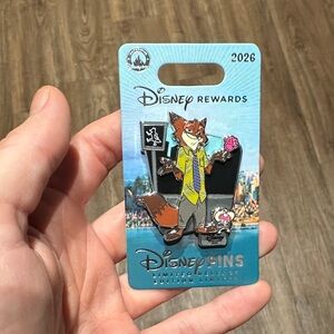 Authentic Disney 2026 Nick Wilde Pin - Disney Rewards Limited Edition